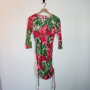 Michael Kors pink floral dress 6